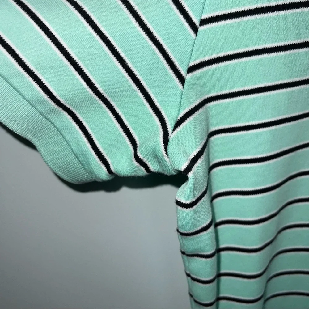 Polo Ralph Lauren Mint Green Striped Short Sleeve Polo Shirt Size Large